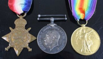 A WW I trio to include 1914-15 Star, naming S-9625 PTE. M.C. PEARCE. SEA: HIGHRS, British War and