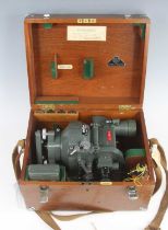 A Hilger & Watts Model P.-K/6149 Balloon Theodolite no. 238375, in a fitted case with makers plaque,