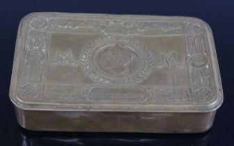 A WW I Princess Mary Christmas gift tin.