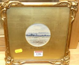 Myles Birkett Foster - East Anglian landscape, watercolour, signed with monogram, framed as a