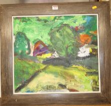 Lay - Spring Morning 2002, oil on canvas, signed lower left, further signed and titled verso, 44 x