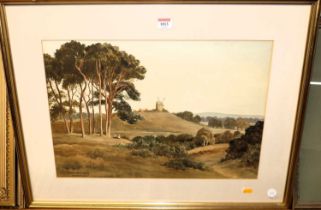 W Cowburn - Reigate Heath, Surrey, watercolour, signed, titled and dated 1929 lower left, 36 x 52cm