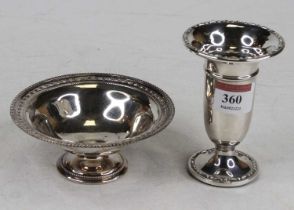 An Edwardian silver footed bonbon dish by the Goldsmiths & Silversmiths Company Ltd, 2.9oz, dia.