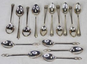 A collection of various principally early 20th century silver coffee spoons, various dates and