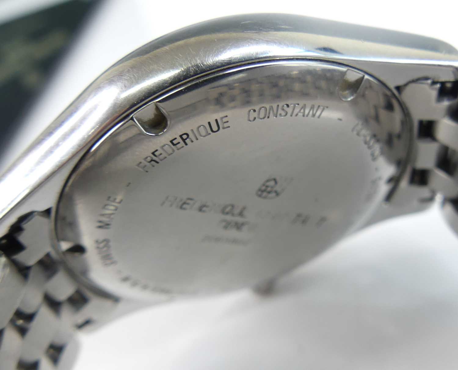 Frederique Constant of Geneve - a gent's steel cased automatic wristwatch, having a signed white - Image 6 of 6