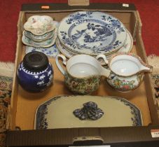 A collection of 18th century and later Chinese ceramics, to include a mid-18th century Chinese
