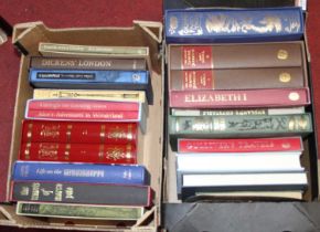 A collection of Folio Society books to include Grimms Fairy Tales, and The Life of Samuel Johnson