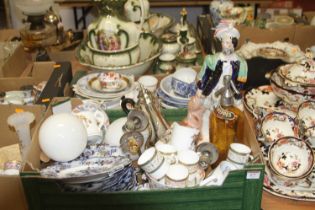 A collection of miscellaneous items, to include a Victorian Staffordshire pottery figure, and a