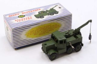 Dinky Toys No. 661 Military Recovery tractor comprising a military green body with military green
