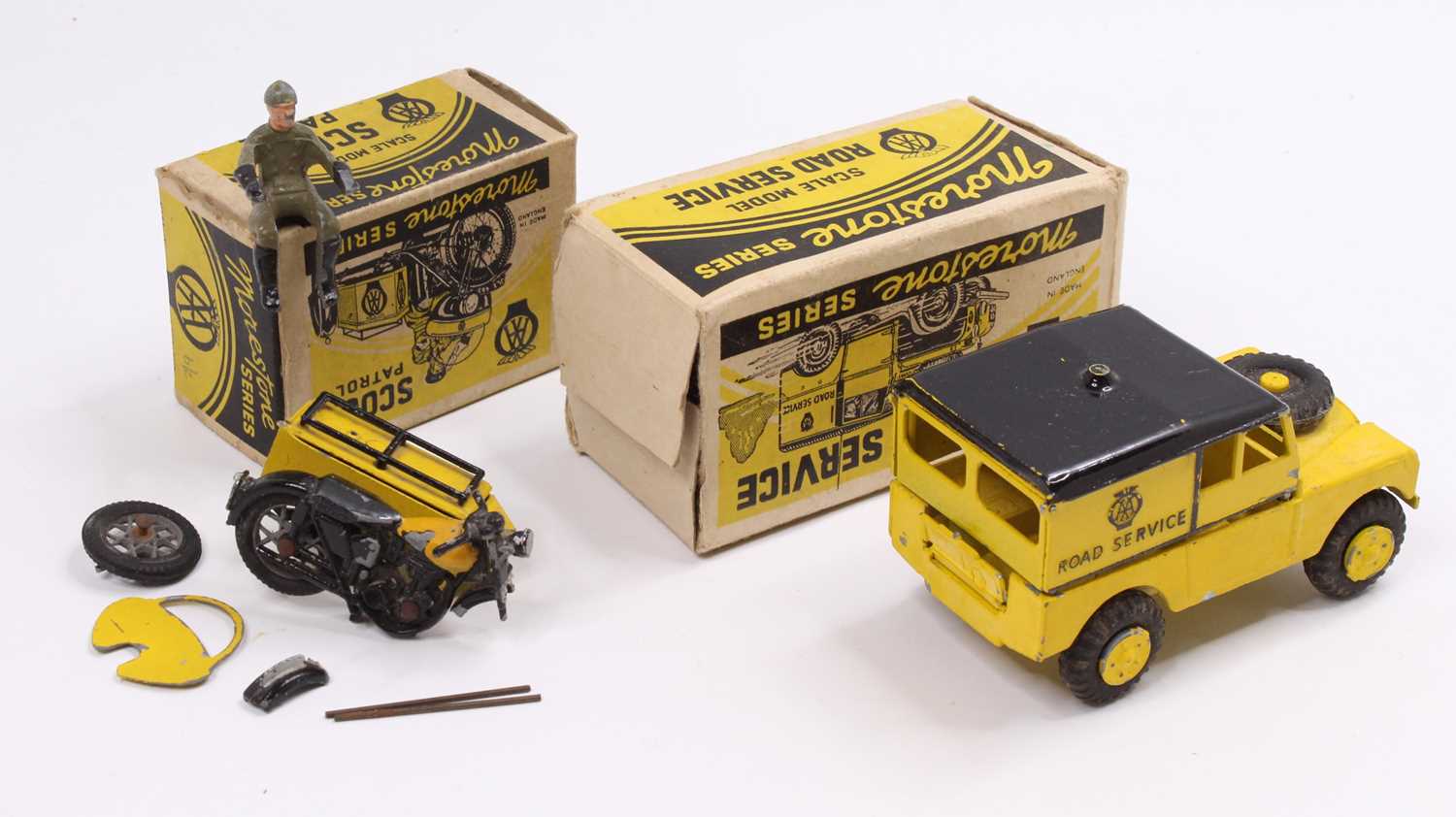 A boxed Morestone series scout patrol car with matching AA road service delivery van, both boxes - Image 2 of 2