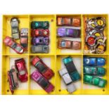 A Hot Wheels Redlines Collectors Carry Case together with a selection of vehicles and original