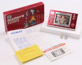 A Nintendo Game & Watch Mario's Cement Factory, dated 1983, with model No. ML102, in working