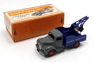 Dinky Toys No. 25x Commer Breakdown Lorry consisting of, dark grey cab and chassis, dark blue back