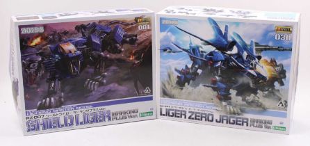 Takara Tomy, Kotobukiya, Zoids 1/72nd scale plastic kit for a Shield Liger RZ-007, housed in the