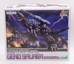 Takara Tomy, Kotobukiya, Zoids 1/72nd scale plastic kit for a EZ-026 Geno Saurer Repackage, housed