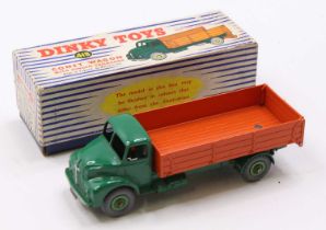 Dinky Toys 418, Comet Wagon with hinged tailboard, green cab and chassis, green hubs and orange