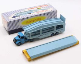 Dinky Toys No. 982 Pullmore car transporter with detachable loading ramp, housed in the original
