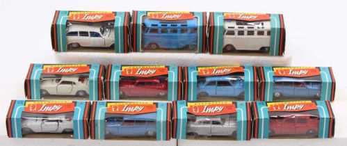 One tray containing ten window boxed Lonestar Impy Supercar diecast vehicles to include Volkswagen