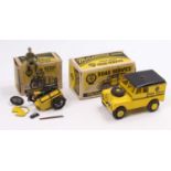 A boxed Morestone series scout patrol car with matching AA road service delivery van, both boxes