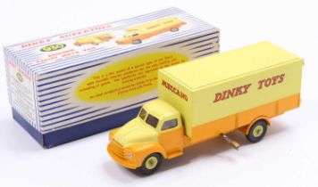 Dinky Toys No. 930 Bedford Pallet Jekta van, comprising of yellow and orange body with yellow