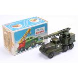 Crescent Military Models No. 1270 Heavy Recovery Crane, military green body, with tinplate jib