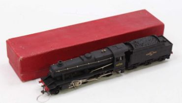 2225 Hornby-Dublo 2-rail 2-8-0, 8F loco & tender BR black 458109, ½” motor (NM) (BE) plain red.