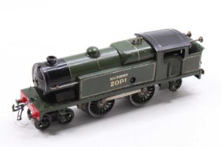 1935-41 Hornby No.2 Special tank loco 4-4-2 clockwork, green, Southern 2091. Extensive