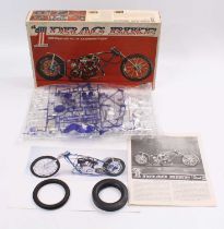 Revell 1/8th scale No. H-1550 Harley Davidson 1 Drag Bike 1320 Digger with H-D '74' Knucklehead