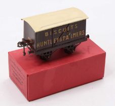 ‘Huntley & Palmers’ Biscuits van as made for the French Hornby market, brown body & open axleguard