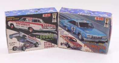 Jo Han Gold Cup Series 1/25th scale boxed model group, 2 examples comprising Petty's 1964 Plymouth