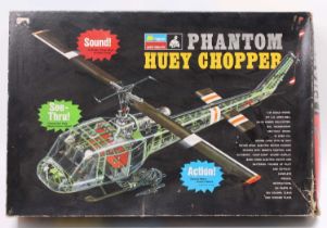 A Monogram 1/24th scale No. PA226 Phantom Huey Chopper model kit, set makes a U.S. Army Bell