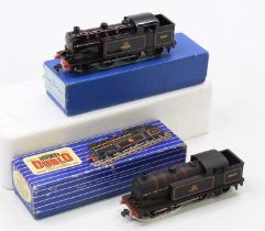 Two Hornby-Dublo EDL17, 3-rail 0-6-2 tank locos: BR 69567 matt black, slight rub to centre rear of