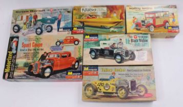 Monogram 1/24th scale boxed Hot Rod group of 6, with examples including a Ford 'T' Pick-Up 'Black