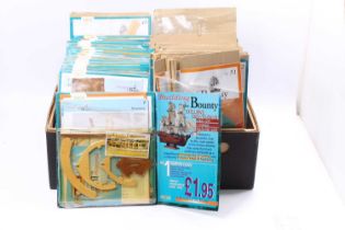 A Del Prado 1/46th scale Build The Bounty model ship kit made up of 100 individual parts with