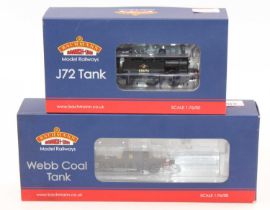 Two Bachmann Branch-Line tank locos, 18DCC: 35-051 Webb Coal tank 2-4-2 LMS black 7841 (NM) (BNM);