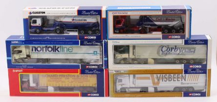 Corgi Toys modern issue limited edition 1/50th scale road transport haulage group of 6 comprising