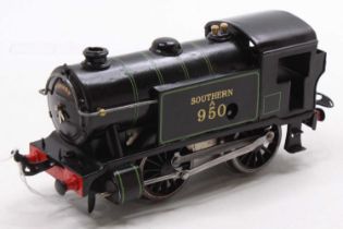 Totally repaint early 1930’s Hornby No.1 Special tank loco 0-4-0 clockwork, Southern A950 black