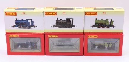 Three Hornby locos; R3695 Peckett 0-6-0 B2 NCB ‘Ryhope Colliery’ blue DCC ready (NM) (BE); R3727 LMS