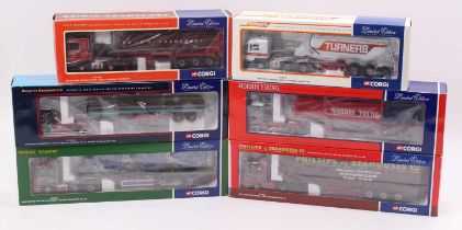 Corgi Toys modern issue limited edition 1/50th scale road transport haulage group of 6 comprising