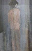 § Robert Sadler (1909-2001) - Standing nude girl, acrylic on board, signed and dated '82 lower left,