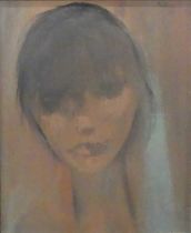 § Robert Sadler (1909-2001) - Girl X, acrylic on board, signed and dated '79 upper right, 28 x 23.