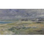 John Livesey (1926-1990) - Old Hastings Beach, 1960, palette knife oil on board, signed lower right,