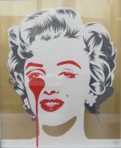 Pure Evil (b.1968) - Marilyn (classic gold), limited edition screenprint in colours, signed and