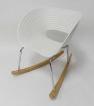 Ron Arad (b.1951) for Vitra - a 'Tom Vac' rocking tub chair, white polypropylene moulded shell,