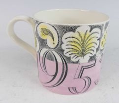Eric Ravilious (1903-1942) for Wedgwood Pottery - a Queen Elizabeth II commemorative coronation mug,