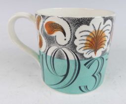 Eric Ravilious (1903-1942) for Wedgwood Pottery - a commemorative mug for the coronation of George