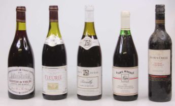 Assorted red wines to include Château Bellefont-Belcier 1991 Saint-Emilion, one bottle, Château