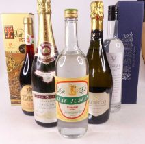 Westal Polish Kaszebe, 50cl, 40%, one bottle in carton, Louis Roderer Bruit 1985 Champagne, one
