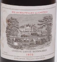 Château Lafite Rothschild 1970 Pauillac, one bottle Note: with label stating bottle rebouchage at