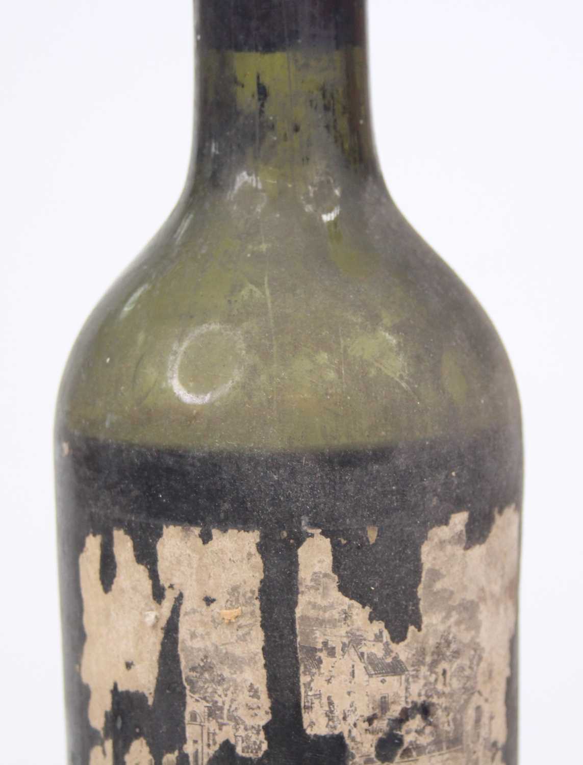 Château Mouton Rothschild Pauillac, vintage unknown, but probably pre-war, label badly damaged and - Image 2 of 3